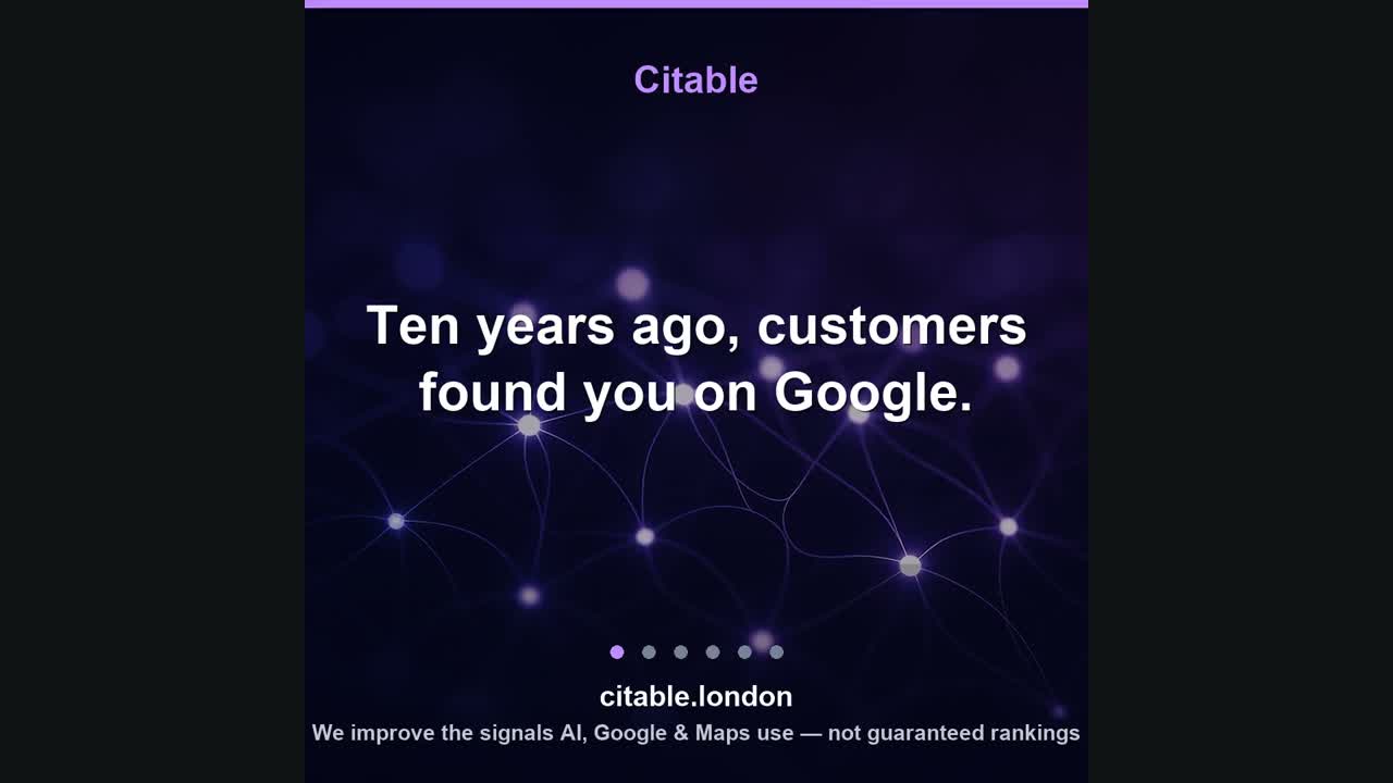 Why AI visibility matters video from Citable London